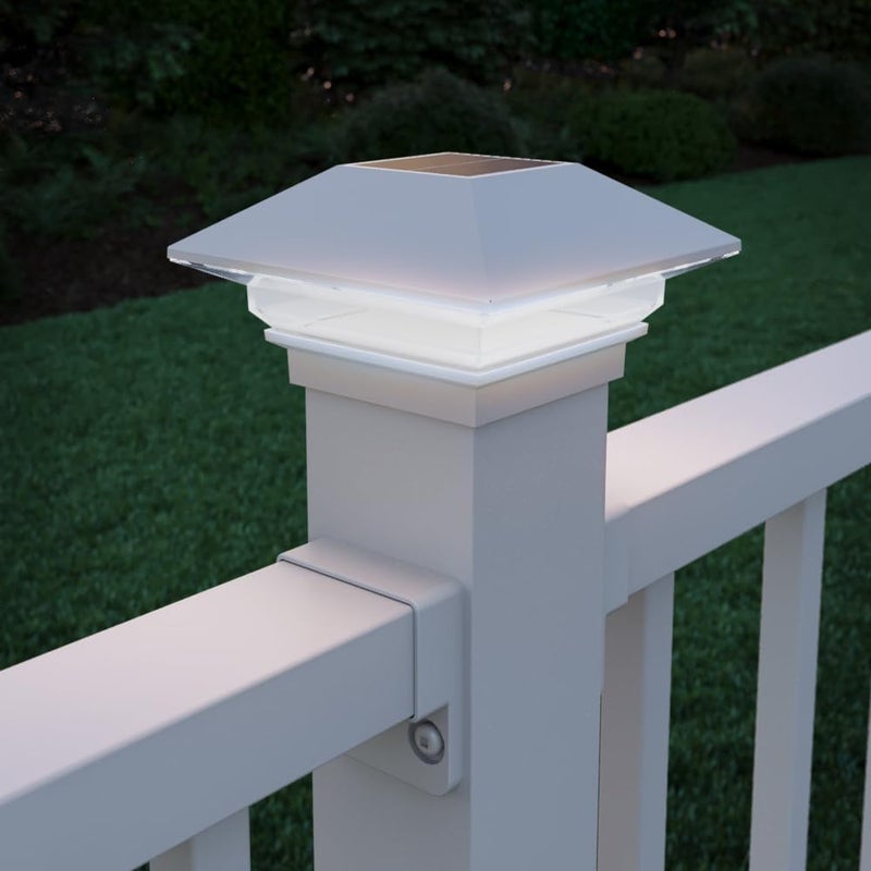 Deckorators Store 2-1/2 in. x 2-1/2 in. White Solar Post Cap - Image 3